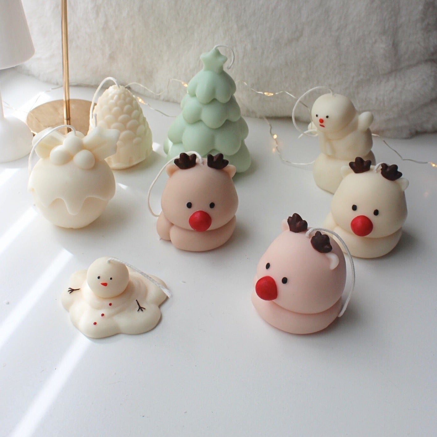 Sassy Snowman Candle