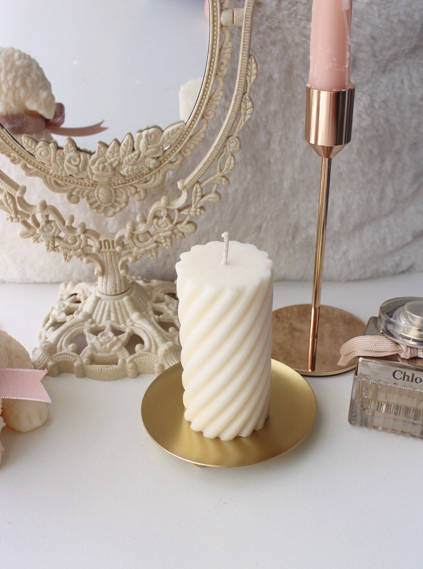 Twisted Pillar Candle