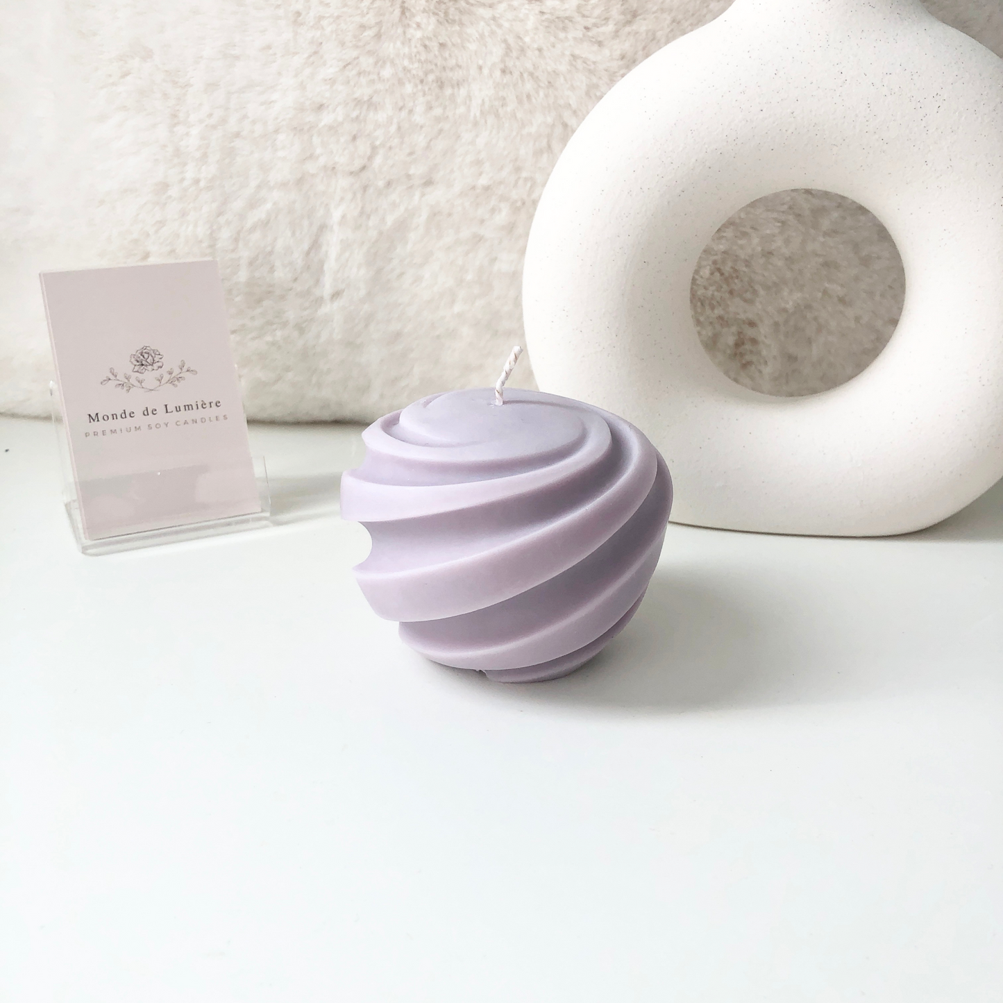 Swirl Ball Candle
