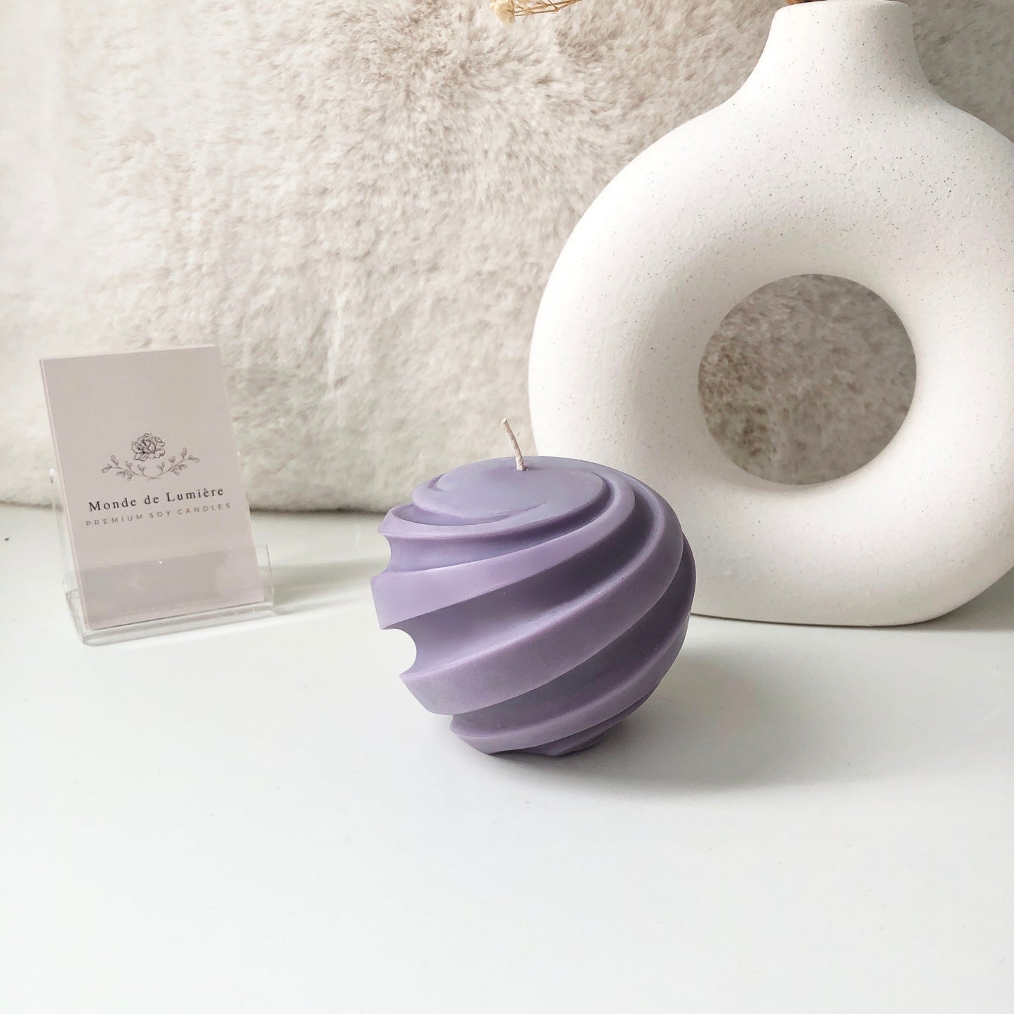 Swirl Ball Candle