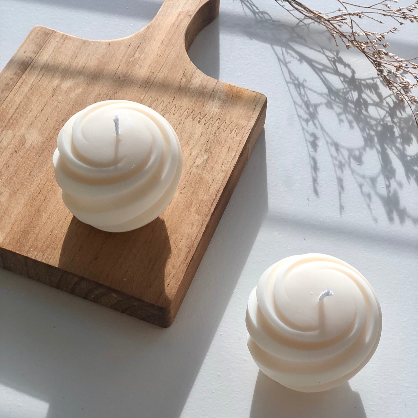 Mini Swirl Ball Candle