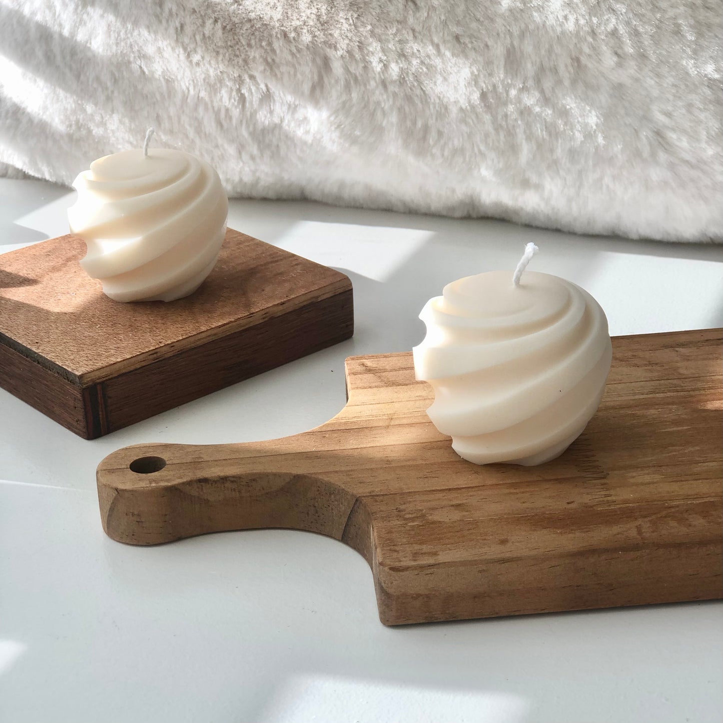 Mini Swirl Ball Candle