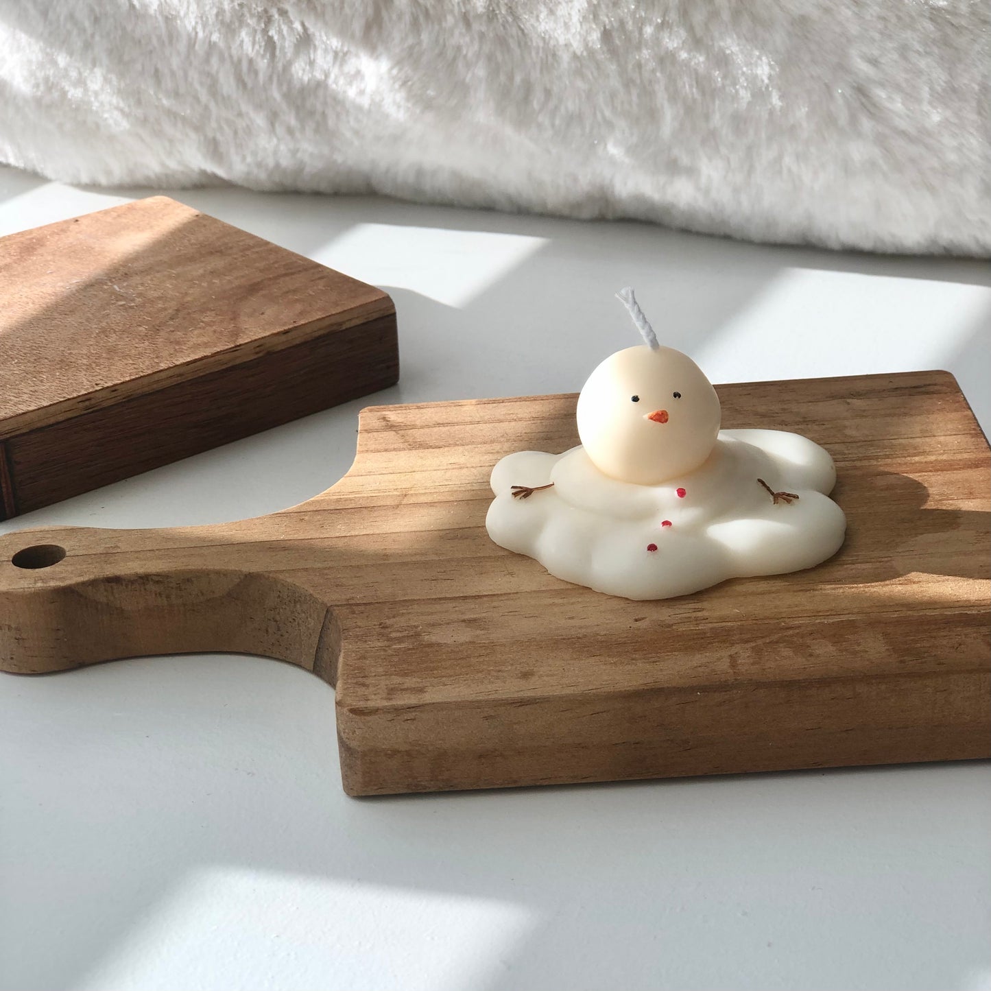 Melting Snowman Candle