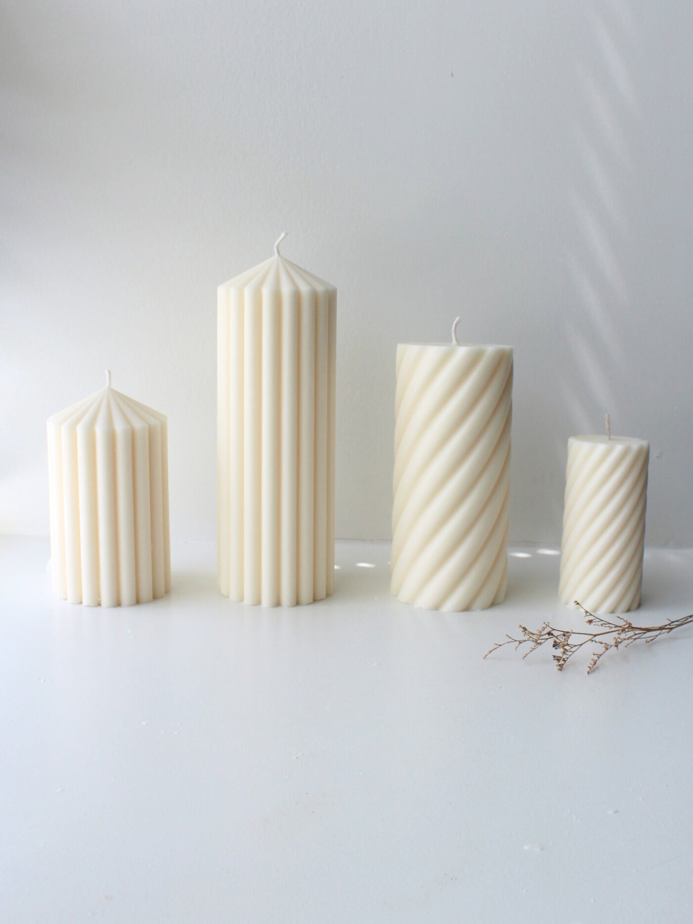 Twisted Pillar Candle