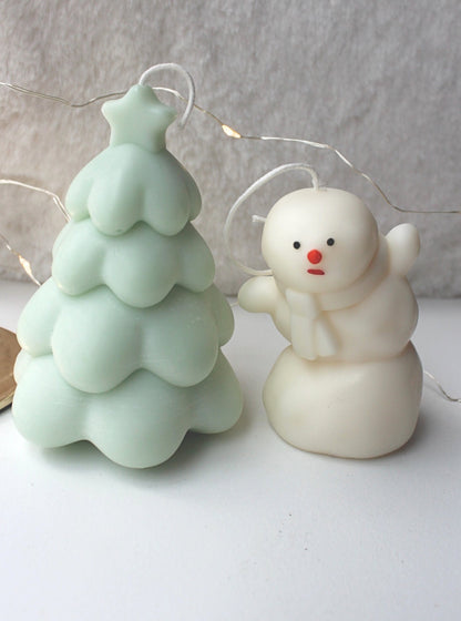 Sassy Snowman Candle